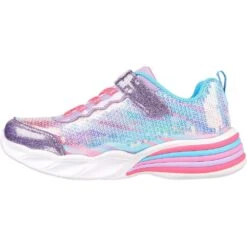 Skechers Girls Sweetheart Lights Lets Shine Trainers -Sporty Tops Sales ske1886 prmt 03