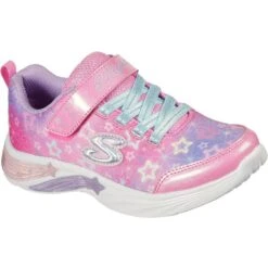Skechers Girls Star Sparks Light Up Sporty Trainers -Sporty Tops Sales ske1887 pkmt 01