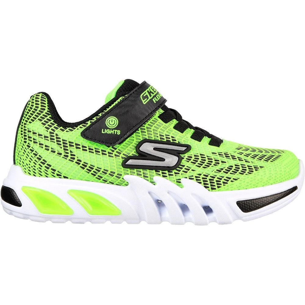 Skechers Boys Flex Glow Elite Vorlo Light Up Sporty Trainers 4 Skechers Boys Flex Glow Elite Vorlo Light Up Sporty Trainers - Image 2