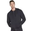 Skechers Mens Go Walk Everywhere Full Zip Hoodie -Sporty Tops Sales ske1915 blk 01 1
