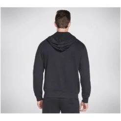 Skechers Mens Go Walk Everywhere Full Zip Hoodie 6 Skechers Mens Go Walk Everywhere Full Zip Hoodie -Sporty Tops Sales ske1915 blk 02 1
