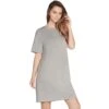 Skechers Womens Skechluxe Mindful Crew Neck T Shirt Dress -Sporty Tops Sales ske1938 ltgy 01