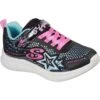 Skechers Girls Jumpsters Wishful Star Light Up Trainers -Sporty Tops Sales ske1940 bkpk 01