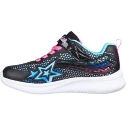 Skechers Girls Jumpsters Wishful Star Light Up Trainers -Sporty Tops Sales ske1940 bkpk 03