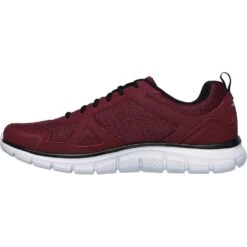 Skechers Mens Track Scloric Lace Up Leather Sports Shoes -Sporty Tops Sales ske1956 bubk 03