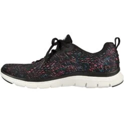 Skechers Womens Flex Appeal 4.0 Vivid Spirit Laced Trainers -Sporty Tops Sales ske1991 bblp 03