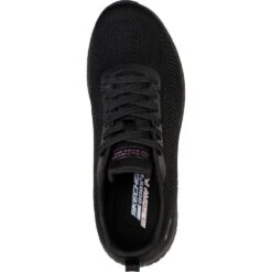 Skechers Womens Bob Squad Chaos Face Off Lace Up Trainers -Sporty Tops Sales ske1993 bbk 05