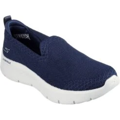 Skechers Womens Go Walk Flex Bright Summer Slip On Trainers -Sporty Tops Sales ske1998 nvy 01 1