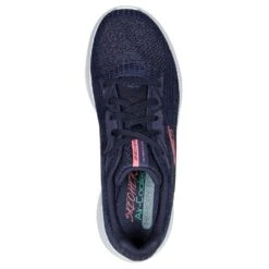 Skechers Womens Ultra Flex 3.0 Best Time Lace Up Trainers -Sporty Tops Sales ske2002 nvy 05