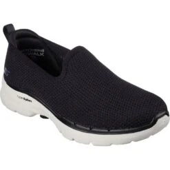 Skechers Womens Go Walk 6 Clear Virtue Slip On Trainers