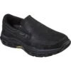 Skechers Mens Relaxed Fit Respected Calum Slip On Trainers -Sporty Tops Sales ske2013 bbk 01