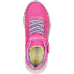 Skechers Girls Wavy Lites Eureka Shine Cushioned Trainers -Sporty Tops Sales ske2022 pkmt 05
