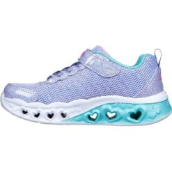 Skechers Girls Flutter Heart Lights Bring Sparkle Trainers -Sporty Tops Sales ske2030 lvmt 03