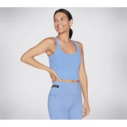 Skechers Womens Goflex Joy Longline Sports Bra -Sporty Tops Sales ske2104 peri 03