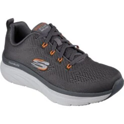 Skechers Mens D'Lux Walker Meerno Memory Foam Trainers -Sporty Tops Sales ske2175 ccor 01