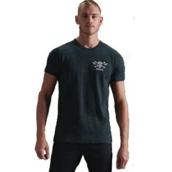 Superdry Mens Lower East Side Slim Fit Crew Neck T Shirt -Sporty Tops Sales sup035 4ar 01 1