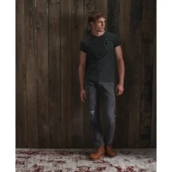 Superdry Mens Lower East Side Slim Fit Crew Neck T Shirt -Sporty Tops Sales sup035 4eh 02