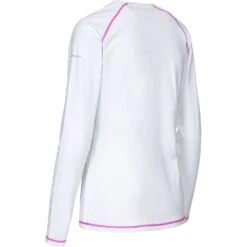 Trespass Womens/Ladies Hasting Quick Dry Wicking Long Sleeve Top -Sporty Tops Sales tre3404 wht 02