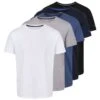Regatta Professional Mens Essentials 5 Pack T Shirt -Sporty Tops Sales trs209 0d8 01
