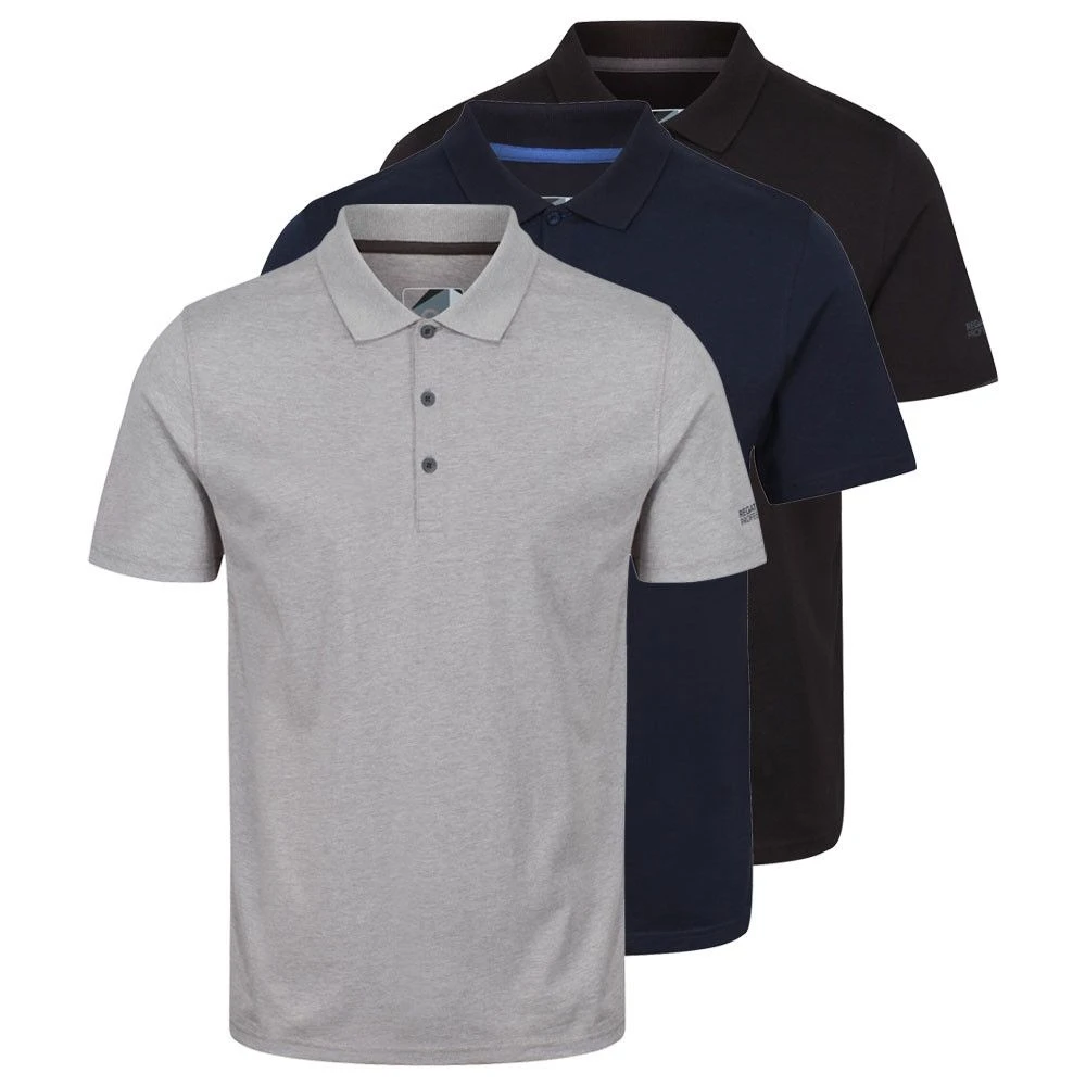 Regatta Professional Mens Essentials 3 Pack Polo Shirt 3 Regatta Professional Mens Essentials 3 Pack Polo Shirt