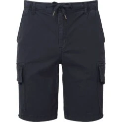 Wombat Mens Cotton Drawstring Cargo Utility Shorts -Sporty Tops Sales wb903 navy 02