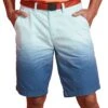 Wombat Mens Cotton Dip Dye Chino Shorts -Sporty Tops Sales wb904 blue 01
