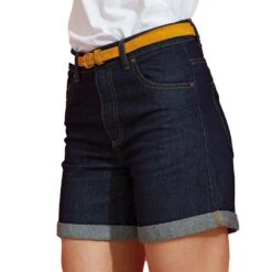 Wombat Womens Washed Denim Shorts -Sporty Tops Sales wb909 inde 01