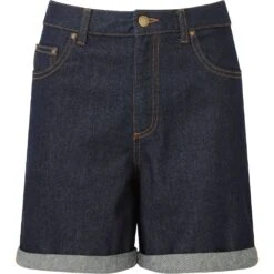 Wombat Womens Washed Denim Shorts -Sporty Tops Sales wb909 inde 02
