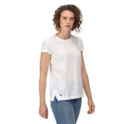 Regatta Womens Jaelynn Coolweave Broderie Anglais T Shirt -Sporty Tops Sales web version rws125 900 m 1