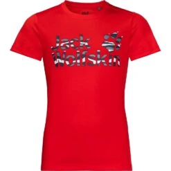 Jack Wolfskin Boys & Girls Jungle Breathable UV Protective T-Shirt -Sporty Tops Sales wol1088 2015 01